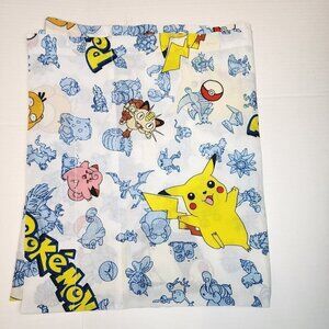 VTG Pokemon window curtain  80 x 63 diy upcycle project fabric